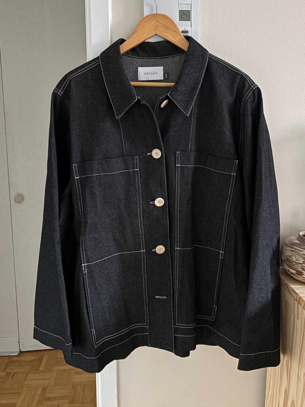 Odeyalo Fugazzi black denim jacket